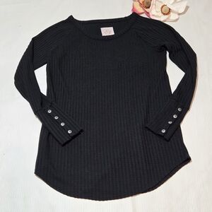 Chaser black long sleeve top
